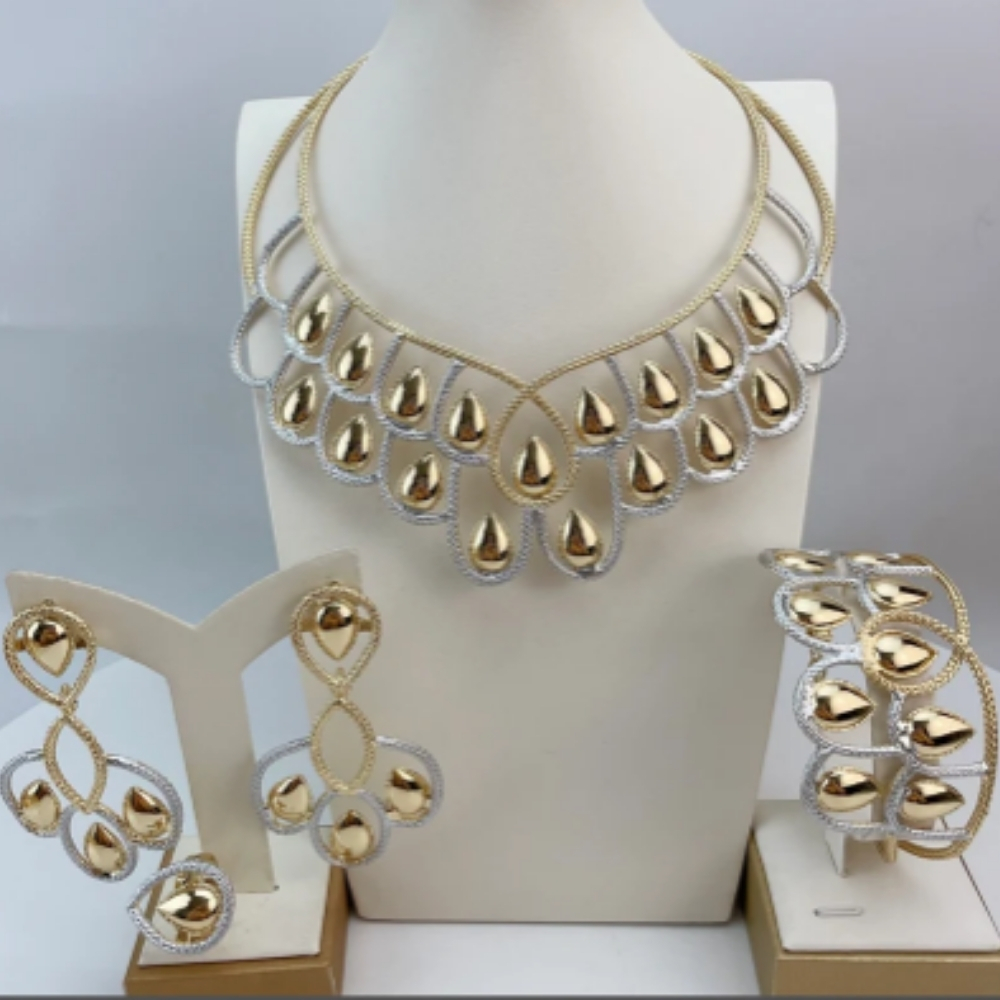 Positano 4 Piece Gold Plated Italian Jewelry Set